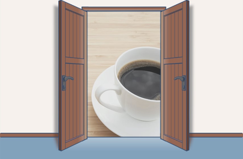 イメージ図:コーヒーブレイク。一休み