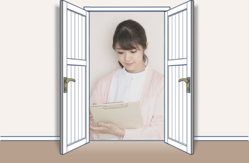 イメージ図:看護師として働く女性