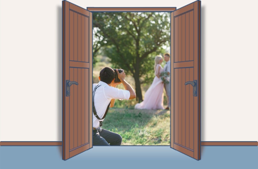 イメージ図:結婚式場のカメラマン