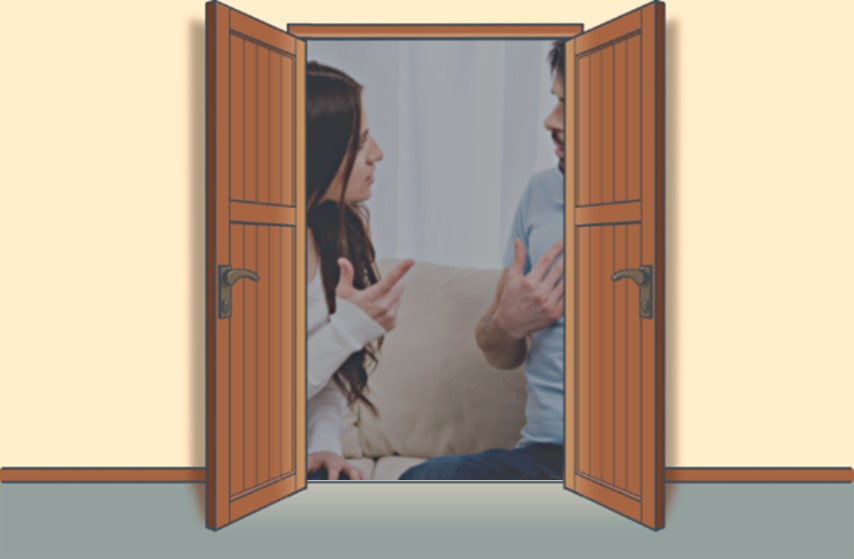 イメージ図:夫婦の話し合い