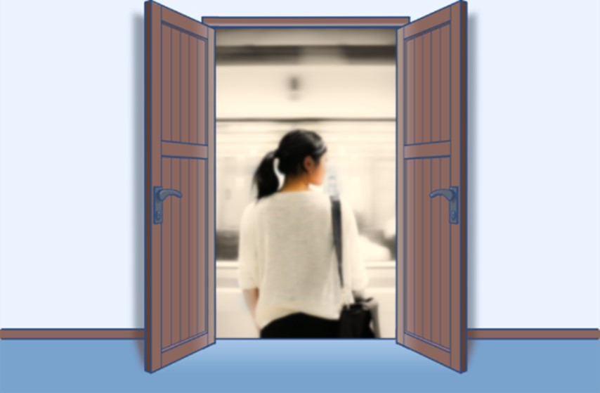 イメージ図:転職活動中の女性
