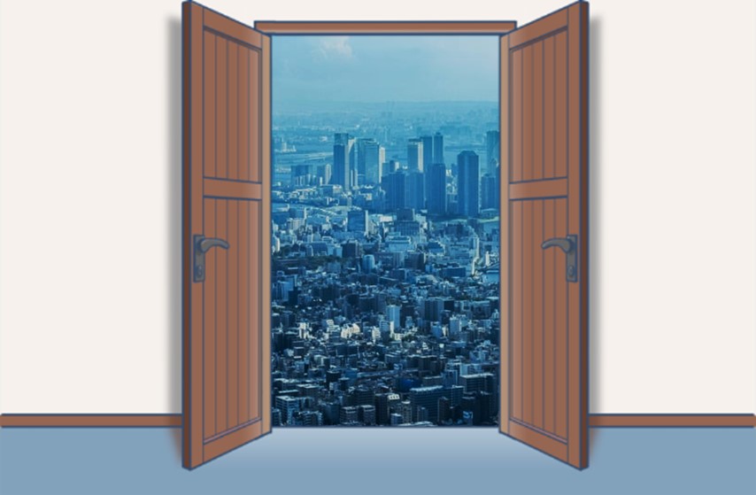 イメージ図:東京の上空