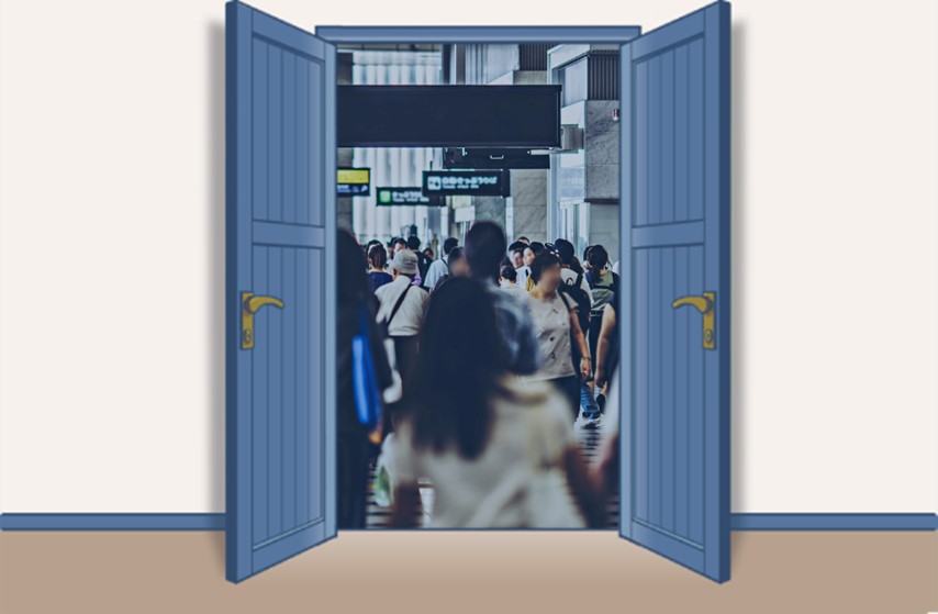 イメージ図:転職活動は難航し、嘱託社員として都市銀行へ。