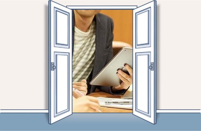 イメージ図:未経験者への、冷たくて厚い壁。